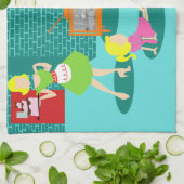 Classic Television Kitchen Handtuch der 50er Jahre (Gefaltet)