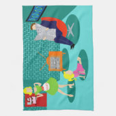 Classic Television Kitchen Handtuch der 50er Jahre (Vertikal)