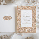 Classic Terracotta William Morris Inspiriert Weddi Einladung<br><div class="desc">Erleben Sie die zeitlose Eleganz der Kunst- und Handwerksbewegung mit dieser Terrakotta- und cremefarbenen Hochzeitseinladung, die mit einem von William Morris inspirierten Design besticht. Das komplexe, naturlich inspirierte Muster schafft eine harmonische Symphonie von Blumen- und Blattmotiven, die in warmen, erdigen Terrakottatönen mit einem ruhigen cremefarbenen Hintergrund dargestellt wird. Das Design...</div>