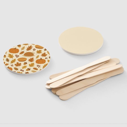 Classic Thanksgiving patterned  Fächer (Non-assembled)