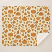 Classic Thanksgiving patterned  Sherpadecke (Vorderseite (Horizontal))