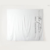 Classic The Future Mrs. Brautparty Hintergrund Wandteppich (Vorderseite (Horizontal))