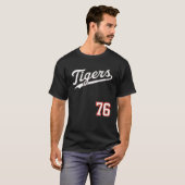 Classic Tigers Baseball 76 (schwarz) T-Shirt (Vorne ganz)