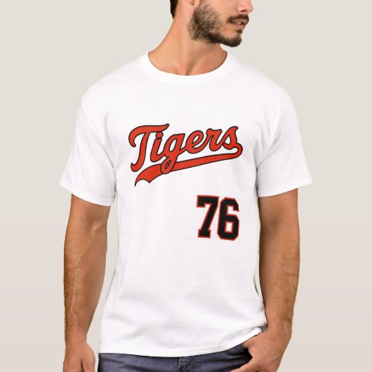 Classic Tigers Baseball 76 T-Shirt (Vorderseite)