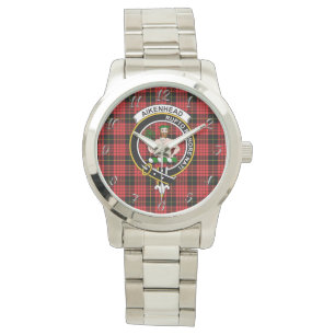Classic Timeless Clan Aikenhead Tartan Kariertes G Armbanduhr
