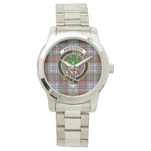 Classic Timeless Clan Anderson Ancient Tartan Plai Armbanduhr