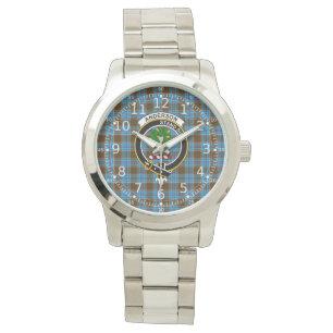 Classic Timeless Clan Anderson Tartan Kariertes Ge Armbanduhr