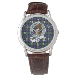 Classic Timeless Clan Baird Abzeichen Tartan Karie Armbanduhr