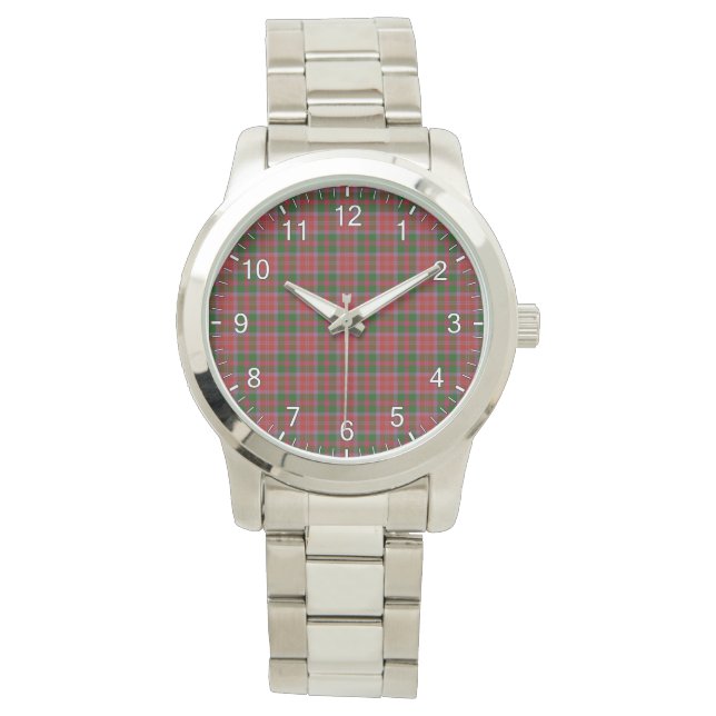 Classic Timeless Clan Blackford Tartan Kariertes G Armbanduhr (Vorderseite)