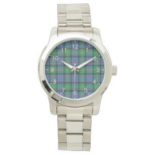 Classic Timeless Clan Bowie Tartan Kariertes Gesch Armbanduhr