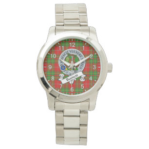 Classic Timeless Clan Burnett Abzeichen Tartan Kar Armbanduhr