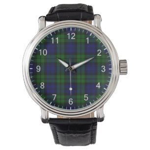 Classic Timeless Clan Campbell Tartan Kariertes Ge Armbanduhr