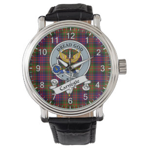 Classic Timeless Clan Carnegie Modernes Abzeichen Armbanduhr