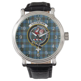 Classic Timeless Clan Cockburn Tartan Abzeichen Ka Armbanduhr