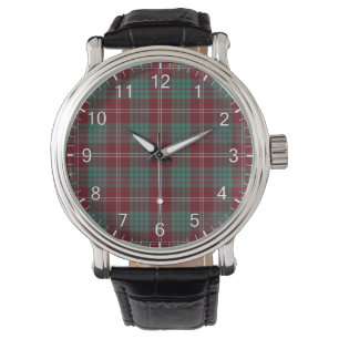 Classic Timeless Clan Crawford Tartan Kariertes Ge Armbanduhr