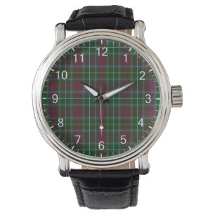 Classic Timeless Clan Crosbie Tartan Kariertes Ges Armbanduhr
