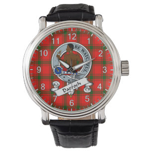 Classic Timeless Clan Darroch Abzeichen Tartan Wat Armbanduhr