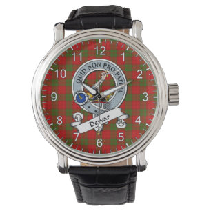 Classic Timeless Clan Dewar Abzeichen Tartan Watch Armbanduhr