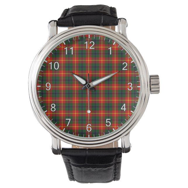 Classic Timeless Clan Douglas von Roxburgh Tartan Armbanduhr (Vorderseite)