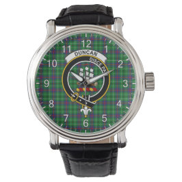Classic Timeless Clan Duncan Tartan Abzeichen Kari Armbanduhr