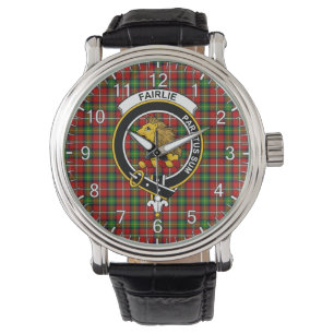 Classic Timeless Clan Fairlie Tartan Abzeichen Kar Armbanduhr