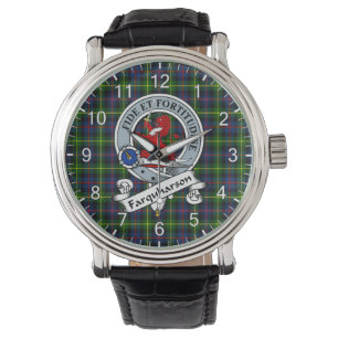 Classic Timeless Clan Farquharson Modernes Abzeich Armbanduhr
