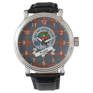 Classic Timeless Clan Fraser Ancient Abzeichen Tar Armbanduhr