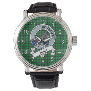Classic Timeless Clan Innes Junting Abzeichen Tart Armbanduhr