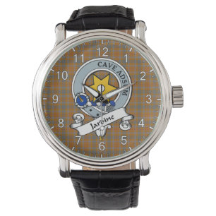 Classic Timeless Clan Jardine Abzeichen Tartan Wat Armbanduhr