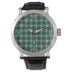 Classic Timeless Clan Johnston Dress Tartan Karier Armbanduhr