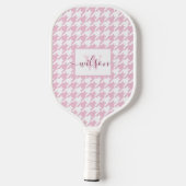 Classic Timeless Elegant Feminin Individuelle Name Pickleball Schläger (Rückseite)