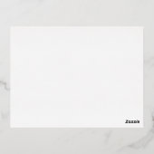 Classic Timeless Wedding Foil Enclosure Card Folie Einladungspostkarte (Rückseite)