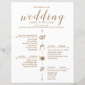 Classic Timeline Wedding Program (Vorderseite)