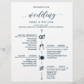 Classic Timeline Wedding Program (Vorderseite)