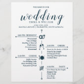 Classic Timeline Wedding Program (Vorderseite)