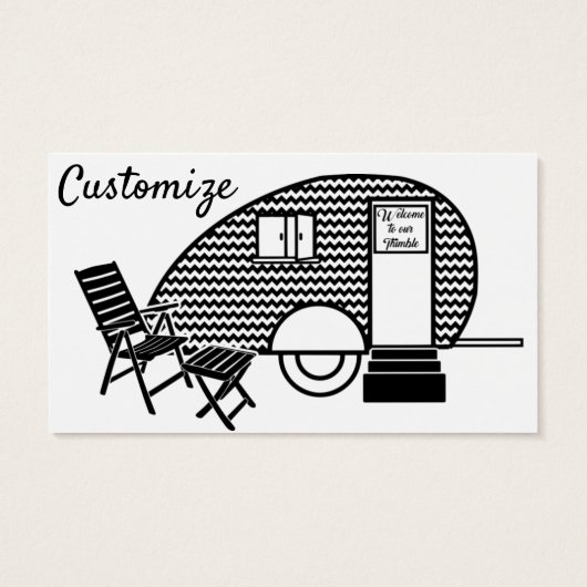 Classic Tiny Travel Trailer Caravan Thunder_Cove (Rückseite)