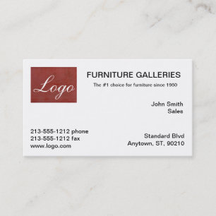 Classic Toskana Red Logo Business Cards Visitenkarte