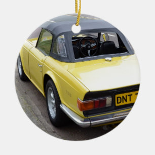 Classic TR6 Triumph Sportscar Keramikornament