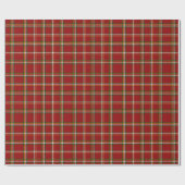 Classic Traditional Red Plaid Christmas Geschenkpapier (Flach)