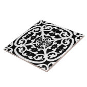 Classic Traditional Stylish Abstract Black & White Fliese (Seite)
