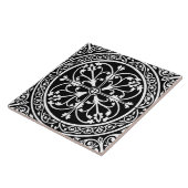 Classic Traditional Stylish Elegant Abstract Black Fliese (Seite)