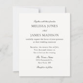 Classic Traditional Typography White Wedding (Vorderseite)