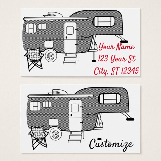 Classic Trailer Caravan Thunder_Cove (Vorne & Hinten)