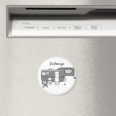 Classic Trailer Caravan Thunder_Cove Magnet (In Situ (Geschirrspüler))