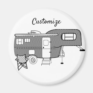 Classic Trailer Caravan Thunder_Cove Magnet