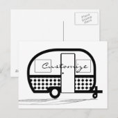Classic Trailer Caravan Thunder_Cove Postkarte (Vorne/Hinten)