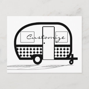 Classic Trailer Caravan Thunder_Cove Postkarte