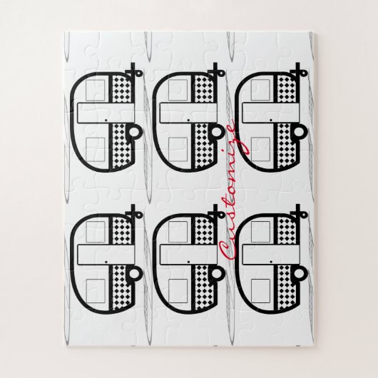 Classic Trailer Caravan Thunder_Cove Puzzle (Vertikal)