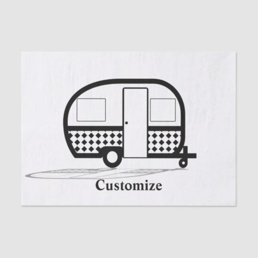 Classic Trailer Caravan Thunder_Cove Seidenpapier (Vorderseite)