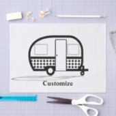 Classic Trailer Caravan Thunder_Cove Seidenpapier (Handwerk)